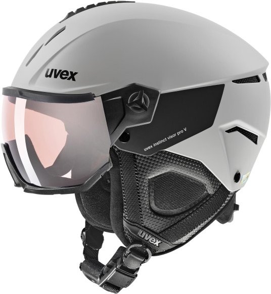 Uvex - Instinct Visor Pro V - Skihelm Gr 59-61 cm grau