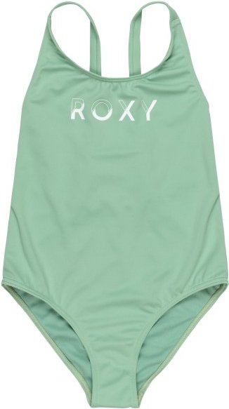 Roxy - Girl's Solid Active One Piece - Badeanzug Gr 8 Years grün