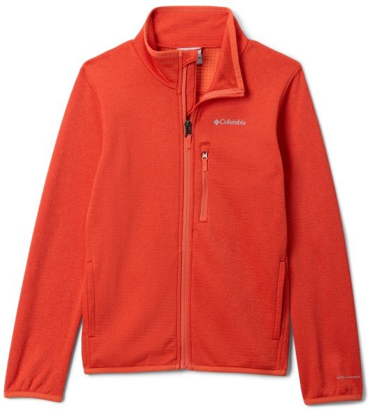 Columbia - Kid's Essential Hike Grid Fleece Full Zip - Fleecejacke Gr L rot