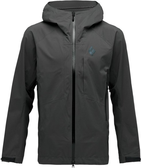 Thumbnail - Black Diamond - Highline Stretch Shell - Regenjacke Gr M schwarz/grau