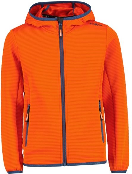 CMP - Kid's Jacket with Fix Hood - Fleecejacke Gr 116 orange