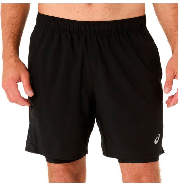Thumbnail - Asics - Core 2in1 7'' Short - Laufshorts Gr S schwarz