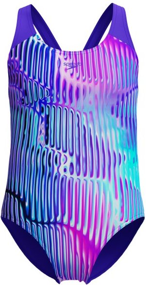 Thumbnail - Speedo - Kid's Digital Allover Splashback - Badeanzug Gr 116 lila