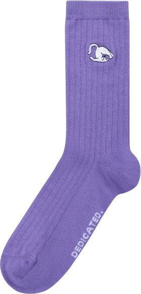 DEDICATED - Rib Socks Knivsta Plow Pose - Multifunktionssocken Gr 36-40 lila