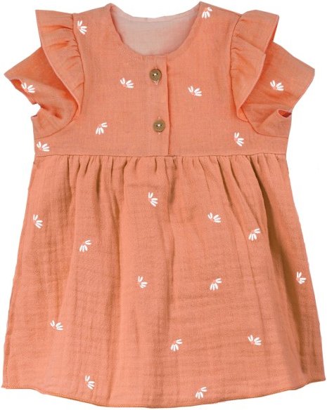 Thumbnail - maximo - Baby Girl's Kleid S/S Musselin Stick Futter - Kleid Gr 74/80 rosa