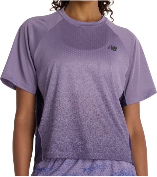 New Balance - Women's Viz-Tech Run T-Shirt - Laufshirt Gr M lila