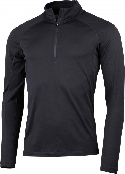 Lundhags - Gimmer Merino Light 1/2 Zip - Merinounterwäsche Gr L schwarz/grau