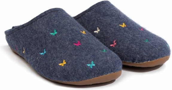 Thumbnail - Haflinger - Women's Everest Farfalline - Hüttenschuhe Gr 37 blau