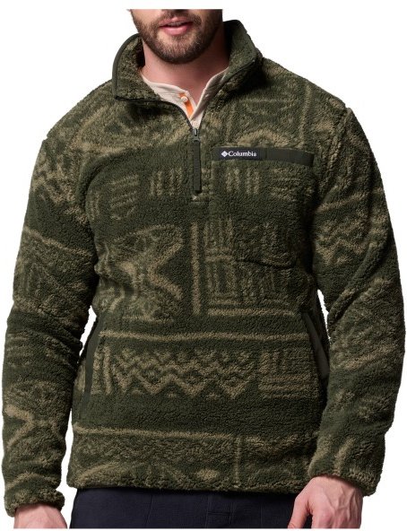 Columbia - Rugged Ridge High Pile Half Zip - Fleecepullover Gr S oliv