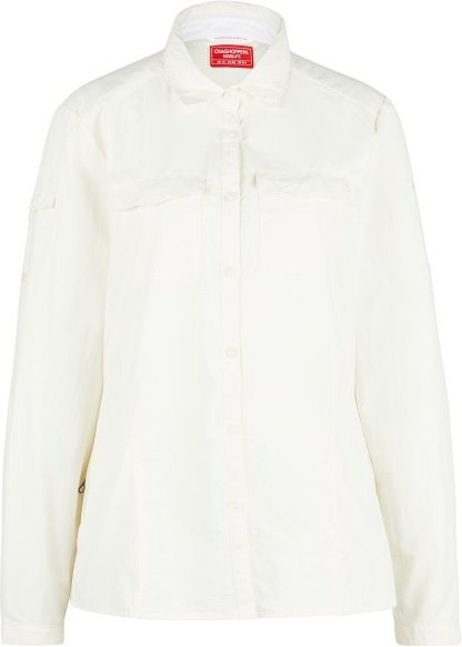 Craghoppers - Women's Nosilife Adventure Langarm Bluse III - Bluse Gr 36 weiß