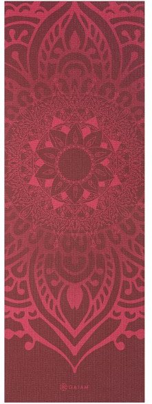 GAIAM - Sundial Layers Yoga Mat 5 mm Classic Printed - Yogamatte Gr 61 x 173 x 0,5 cm rot