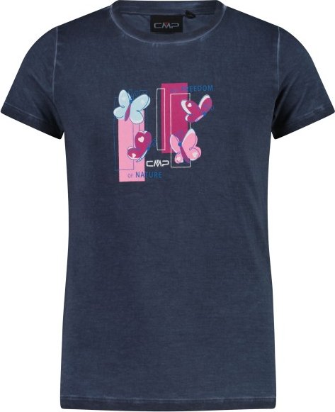 CMP - Girl's Stretch Dyed Jersey T-Shirt - T-Shirt Gr 110 blau