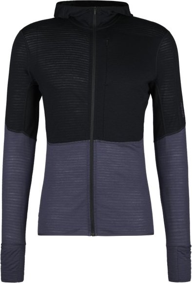 Thumbnail - Icebreaker - Merino 200 Realfleece Descender L/S Zip Hoodie - Fleecepullover Gr XL schwarz