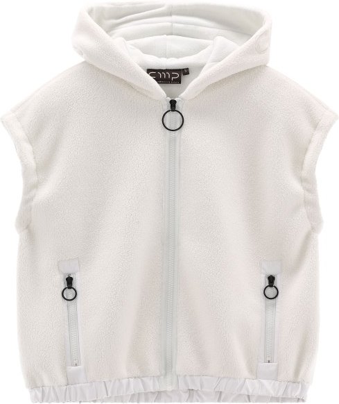 CMP - Women's S/S Jacket Fix Hood - Fleeceweste Gr XS grau/weiß