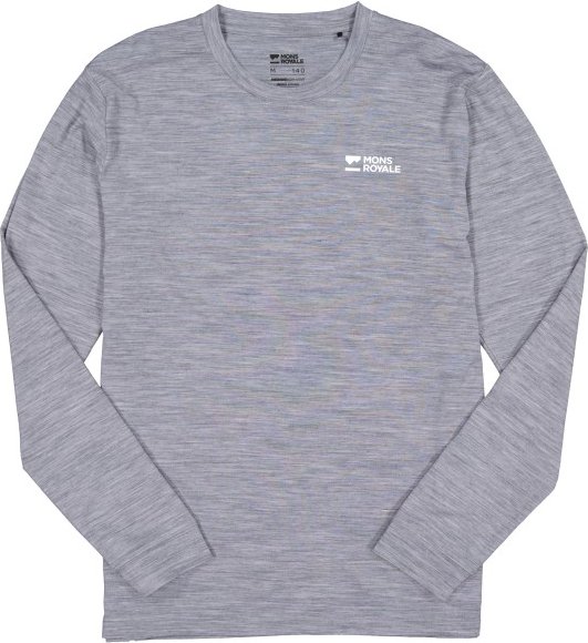 Mons Royale - Icon Merino Long Sleeve - Merinoshirt Gr XL grau