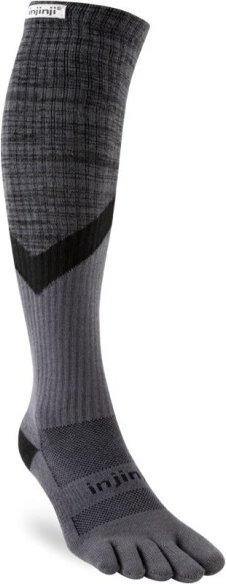 Injinji - Trail Midweight Over The Calf - Wandersocken Gr L grau