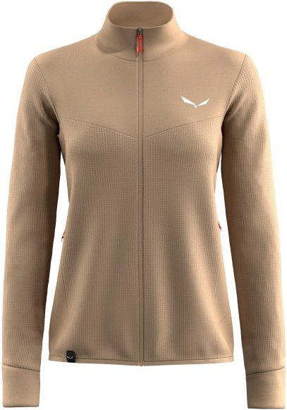 Salewa - Women's Puez Waffle Hybrid PL Jacket - Fleecejacke Gr 40 beige/braun