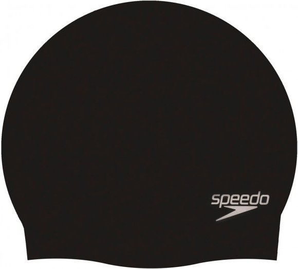 Speedo - Plain Moulded Silicone Cap - Badekappe schwarz
