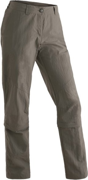 Maier Sports - Women's Nicole Capri - Zip-Off-Hose Gr 48 - Regular braun/grau