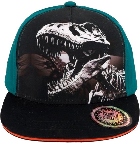 Thumbnail - maximo - Boy's Cap Dinosaurier Snap-Back Verschluss - Cap Gr 55-57 cm schwarz