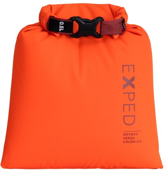 Exped - Drybag Versa Crush - Packsack Gr 0,5 l - 17 x 16 x 3 cm rot