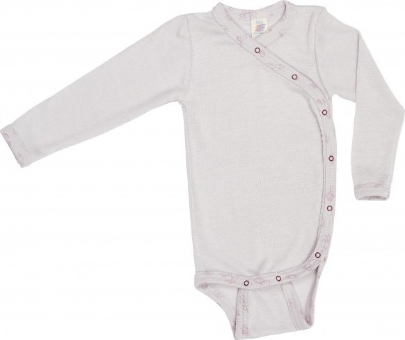 Engel - Kid's Wickelbody L/S - Merinounterwäsche Gr 74/80 grau