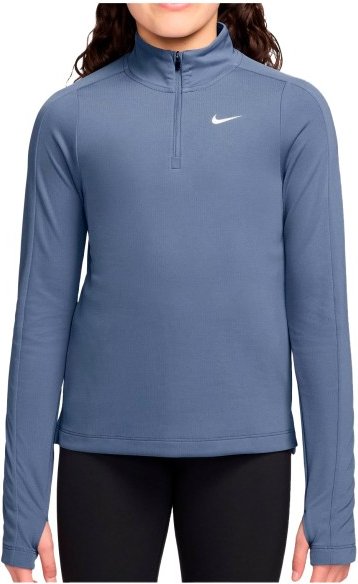Nike - Kid's Dri-Fit Long-Sleeve 1/2-Zip Top - Laufshirt Gr M blau