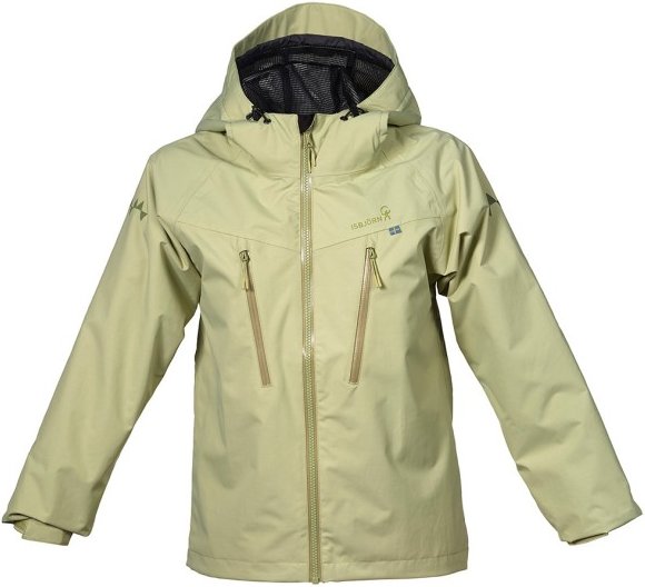 Thumbnail - Isbjörn - Teen's Monsune Hardshell Jacket - Regenjacke Gr 170/176 beige/oliv