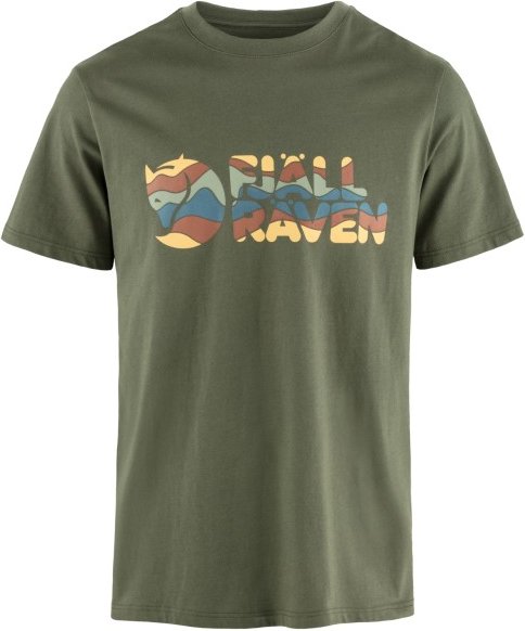 Fjällräven - Multicolor Logo T-Shirt - T-Shirt Gr XL oliv