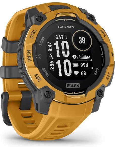 Garmin - Instinct 3 Solar 45 mm - Multifunktionsuhr grau/ sun burst