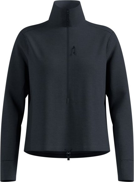 Odlo - Women's Mid Layer 1/2 Zip Grid Fleece - Fleecejacke Gr XXS schwarz/blau