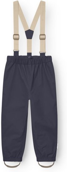 Mini A Ture - Kid's Matwilans Suspender Pants - Regenhose Gr 104 - 4 Years grau