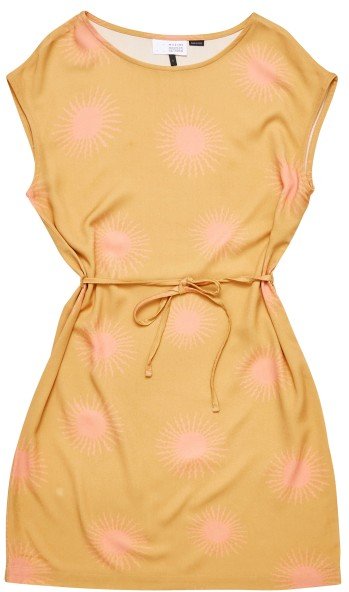 Mazine - Women's Printed Sleeveless Dress - Kleid Gr XS beige