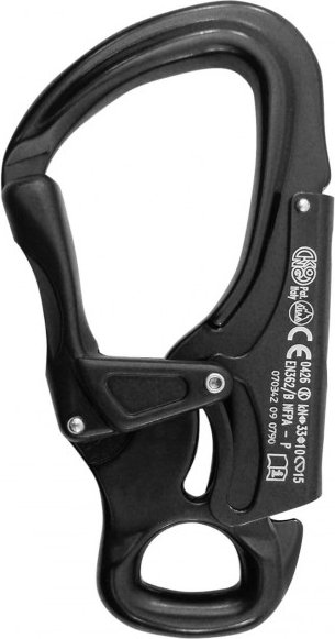 Kong - Einhandkarabiner Tango - Klettersteig-Karabiner grau/schwarz