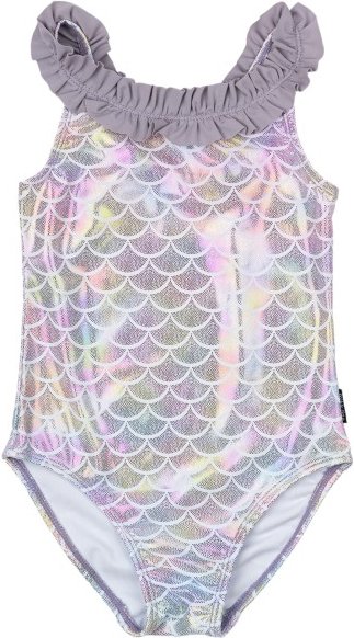 Mikk-Line - Kid's Swimsuit Recycled AOP - Badeanzug Gr 74/80 - 9-12 Months grau