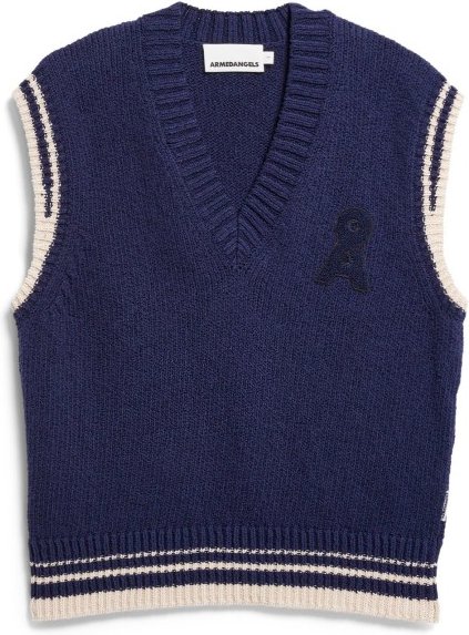 ARMEDANGELS - Women's Iconic Å College Knit Vest - Pullover Gr S blau