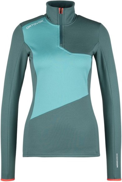 Ortovox - Women's Fleece Light Zip Neck - Fleecepullover Gr XS türkis