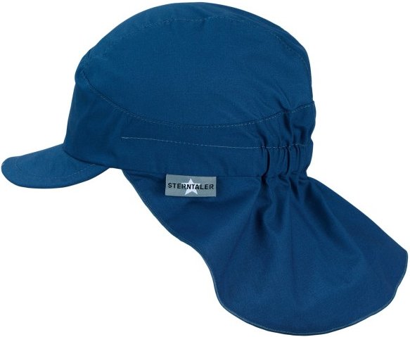 Sterntaler - Kid's Schirmmütze mit Nackenschutz Uni - Cap Gr 53 cm blau