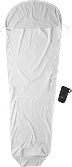 Thumbnail - Cocoon - MummyLiner Organic Cotton - Reiseschlafsack Gr 241 x 90/56 cm grau/weiß