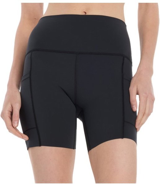 New Balance - Women's Sleek Pocket High Rise Short 6'' - Lauftights Gr L schwarz