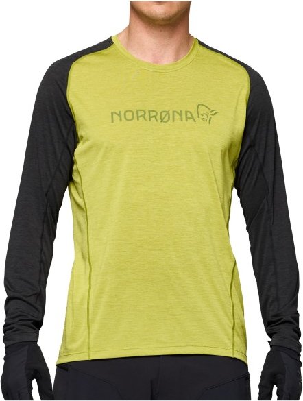 Norrøna - Fjørå Equaliser Lightweight Long Sleeve - Radtrikot Gr M gelb