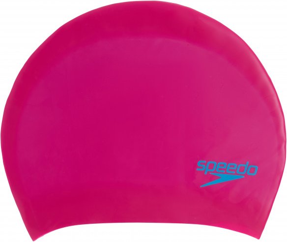 Speedo - Long Hair Cap Junior - Badekappe rosa/blau