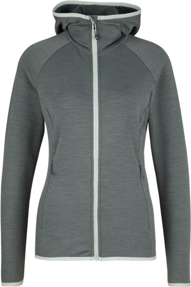 Thumbnail - Heber Peak - Women's MerinoBlend SaplingHe. II Zip Hoody - Zip-Hoodie Gr XXL grau