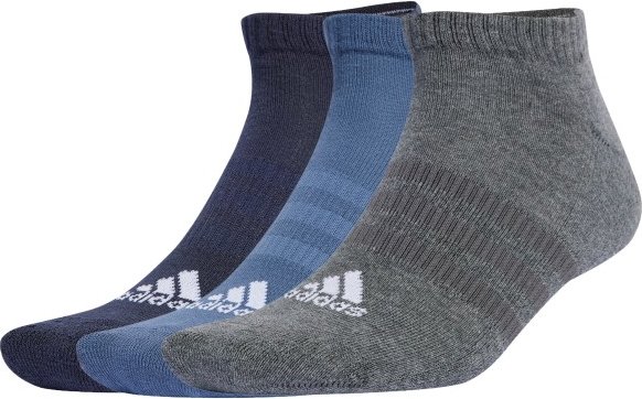 Thumbnail - adidas - Cushioned Sportswear Low Cut Socks 3-Pack - Multifunktionssocken Gr 37-39 - S grau/blau