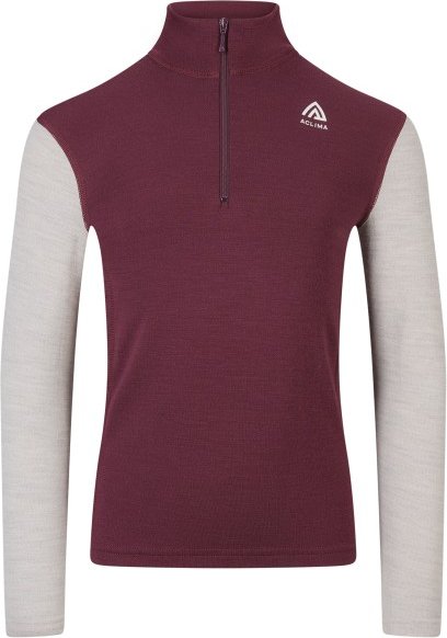 Aclima - Warmwool Mock Neck Junior - Merinounterwäsche Gr 130 rot