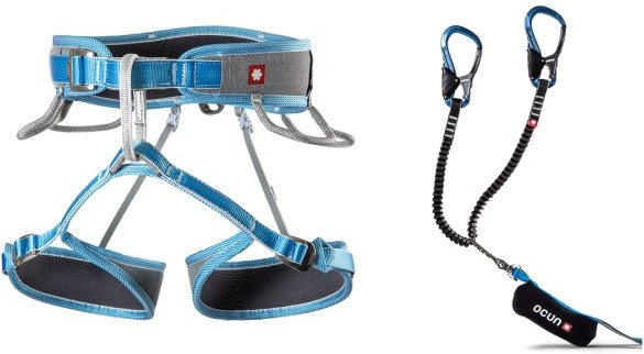 Ocun - Via Ferrata Twist Tech Captur Pro Swivel Set - Kletterset Gr L-XL grau/blau