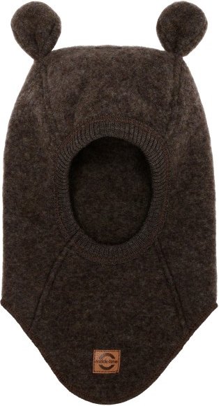 Thumbnail - Mikk-Line - Kid's Wool Fullface with Ears - Mütze Gr 98/104 schwarz