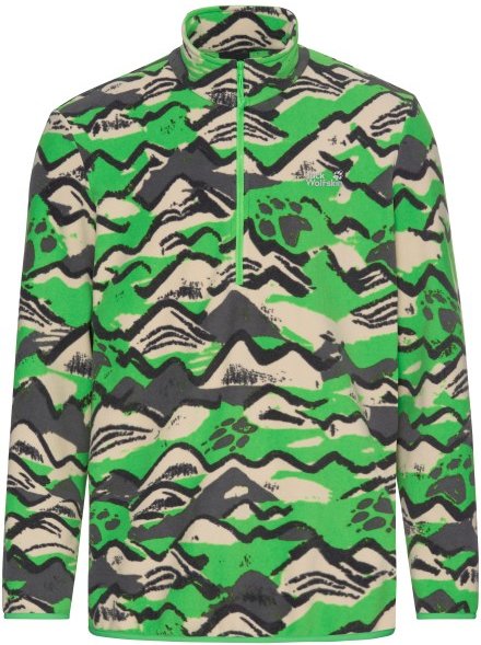 Jack Wolfskin - Paw Era 100 Print Halfzip - Fleecepullover Gr XXL grün