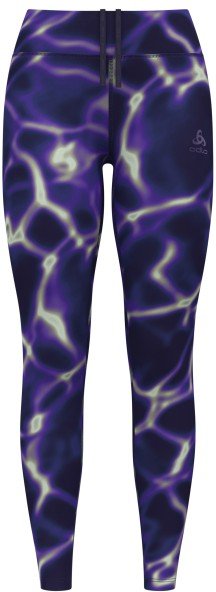 Thumbnail - Odlo - Women's Zeroweight Print Tights - Lauftights Gr L blau