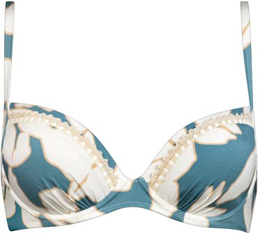 Watercult - Women's Floral Abstract Wired Bikini Top - Bikini-Top Gr 36 - Cup: C weiß